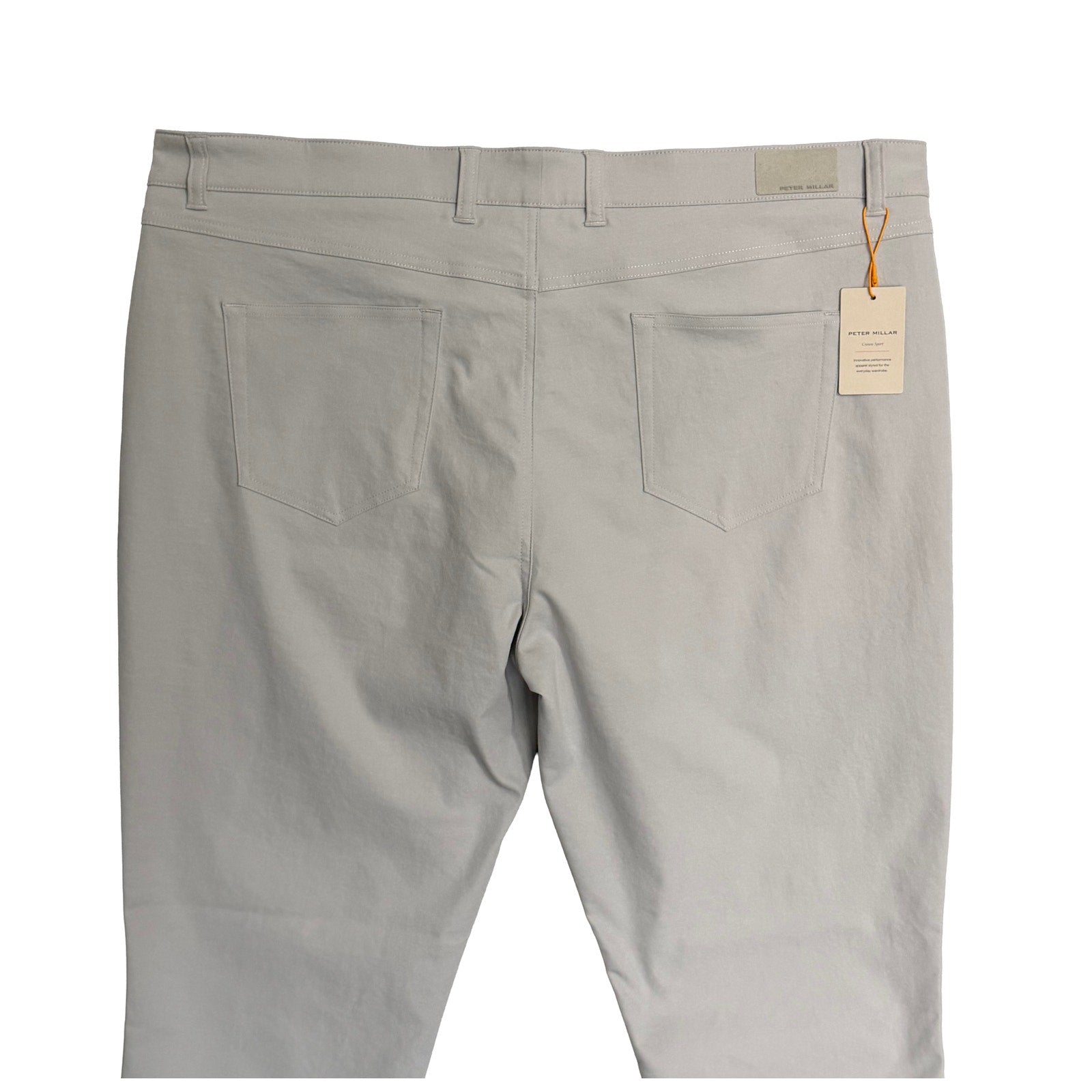 Peter Millar EB66 Pants Men's 42"x32" Classic Fit Performance Stretch British Grey