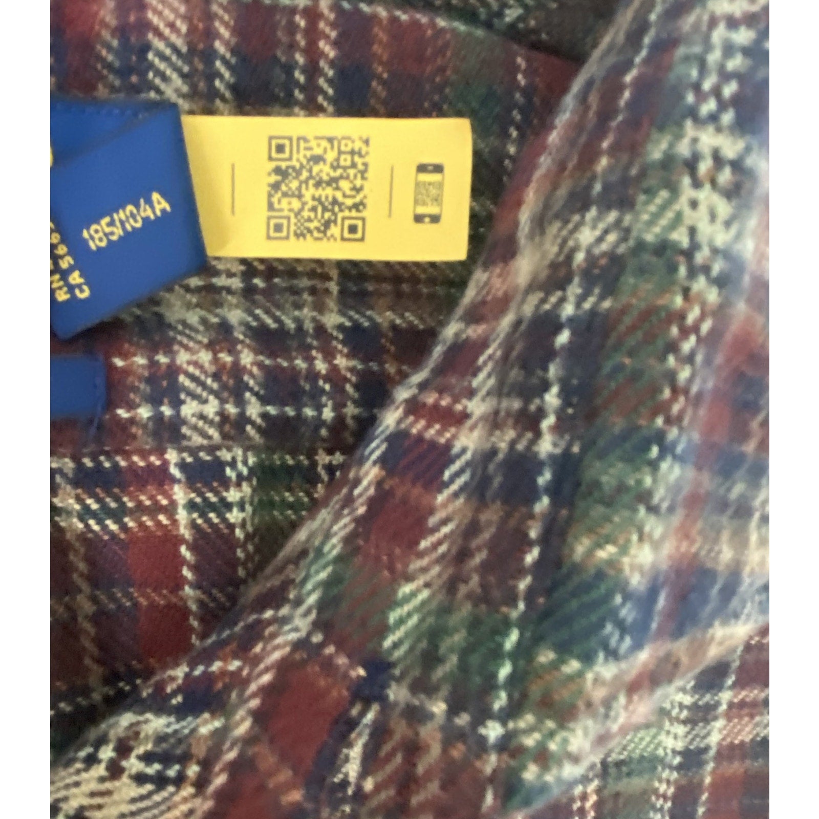 Polo Ralph Lauren Shirt Men's XL Flannel Shirt Classic Fit Multicolor Plaid