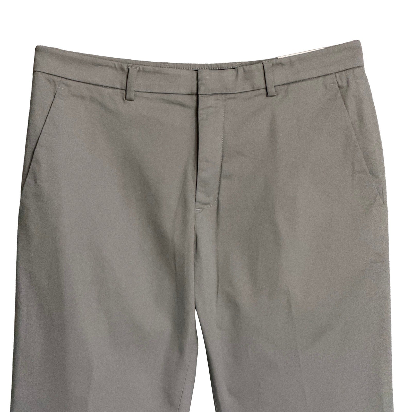 Perry Ellis Pant Men's 33"x30" Slim Fit Chino Stretch Fabric Chiseled Stone
