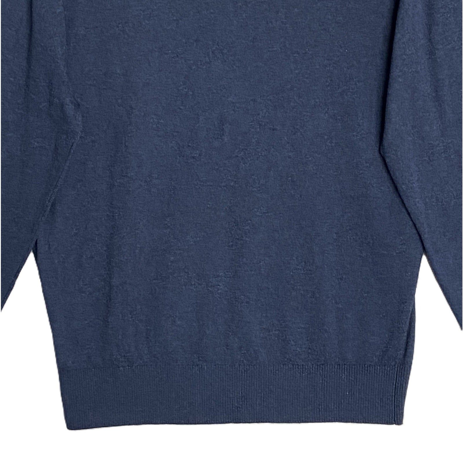 Daniel Cremieux V-Neck Sweater Men's Large Pima Cotton Cashmere Blend Navy