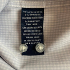 Nautica Dress Shirt Men's 14-14.5 32/33 Performance Slim Fit Blue White Ck