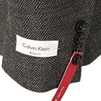 Calvin Klein Men's 36 Regular Sport Coat Slim-Fit Wool Charcoal Herringbone