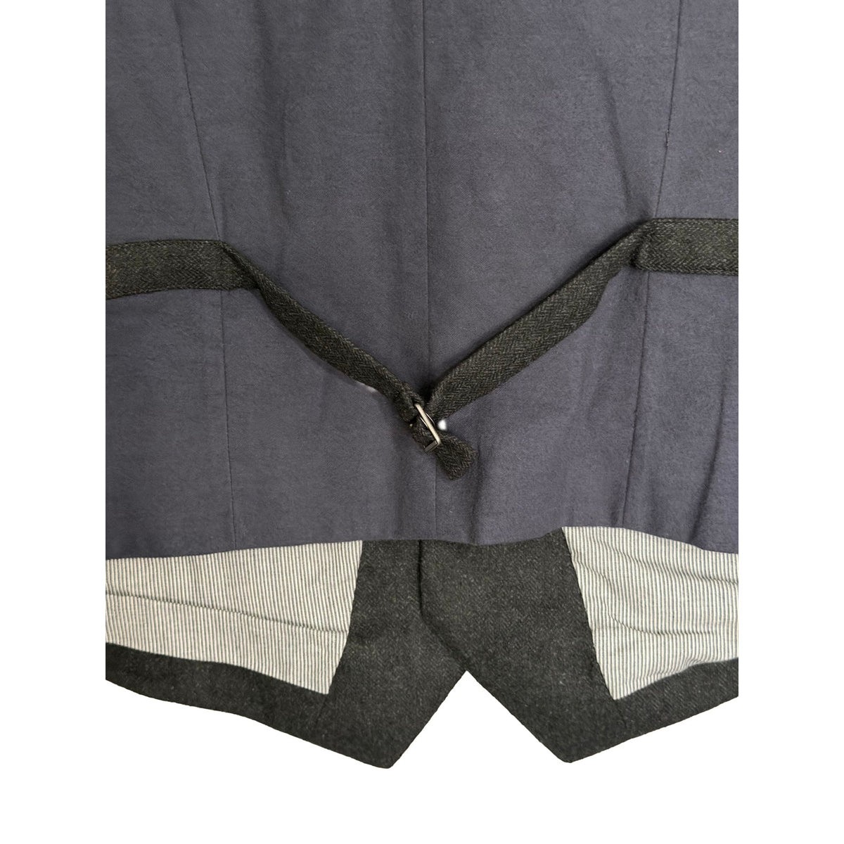 Daniel Cremieux Herringbone Vest Men's Large St. Moritz Wool Blend Charcoal