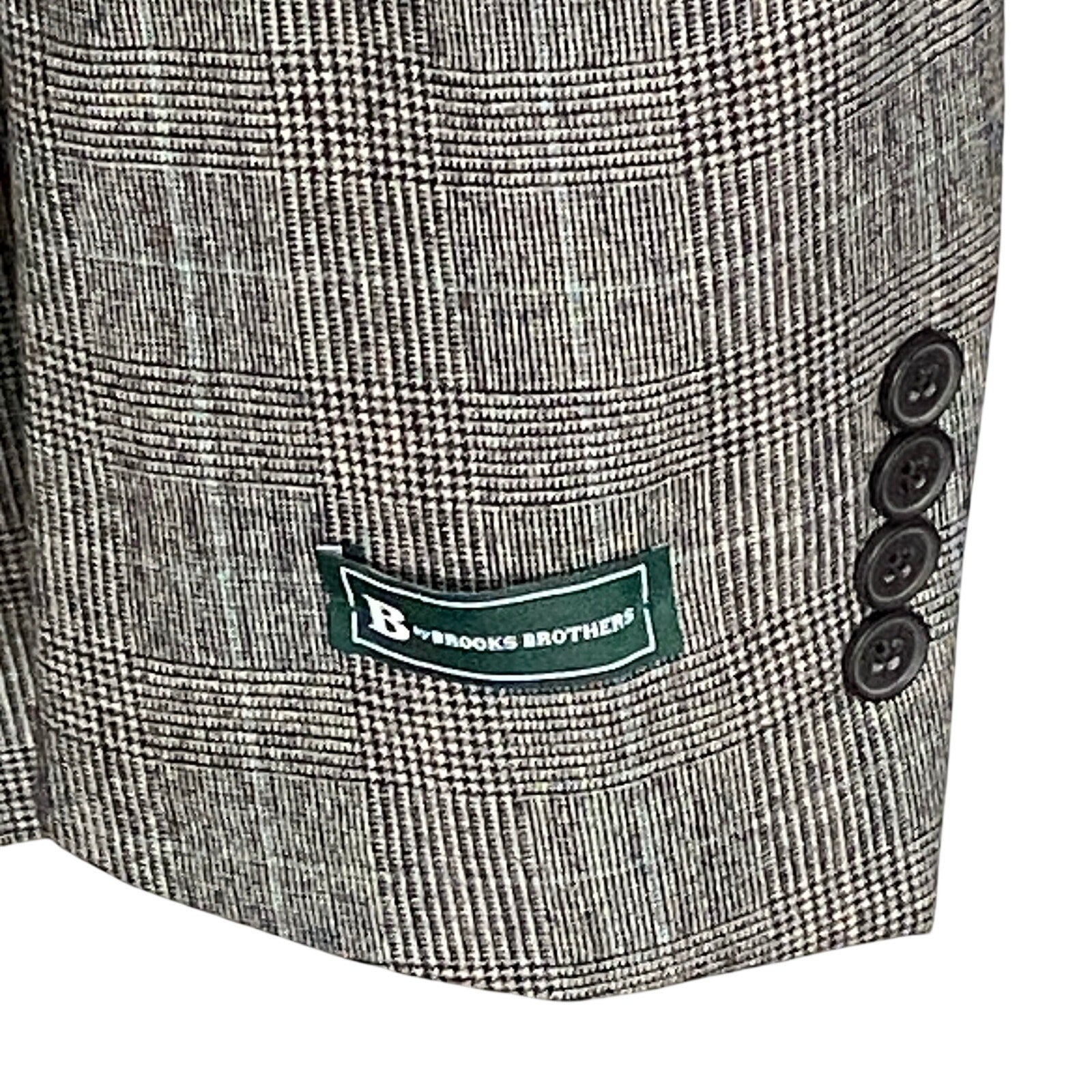 Brooks Brothers Sport Coat Men's 44 Long Sport Coat Grey Plaid Wool Blend