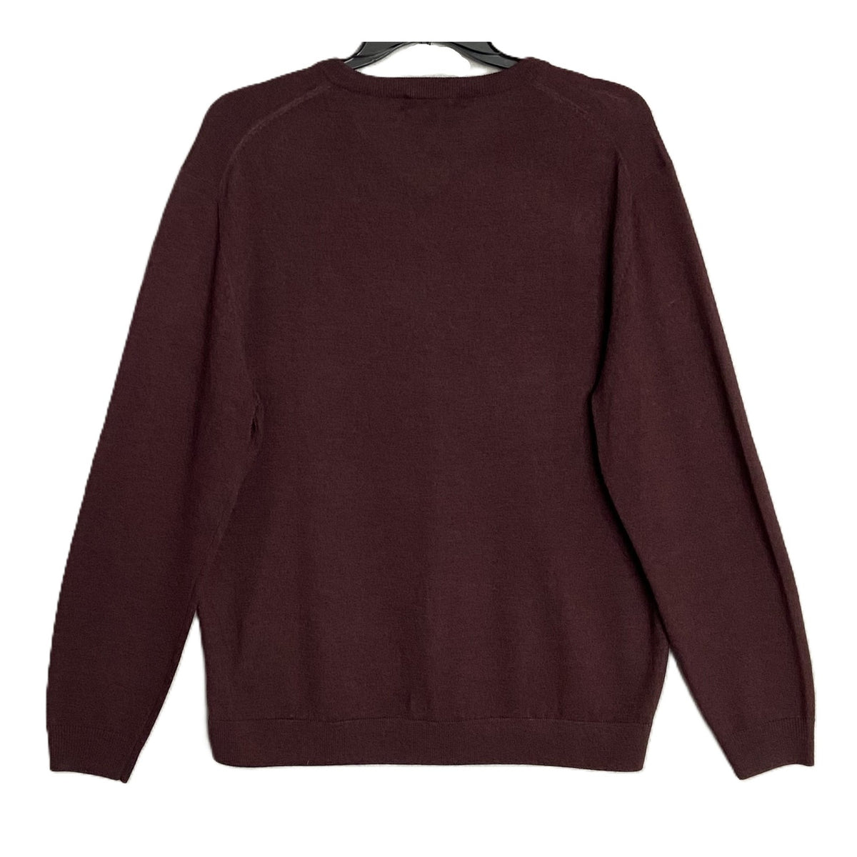Hart Schaffner Marx Sweater Men's 3XB Big & Tall V-Neck Merino Wool Merlot NWT