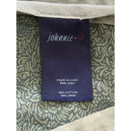 Johnnie-O Shorts Men's 32W Cotton Linen Blend Flat Front Blue Surf