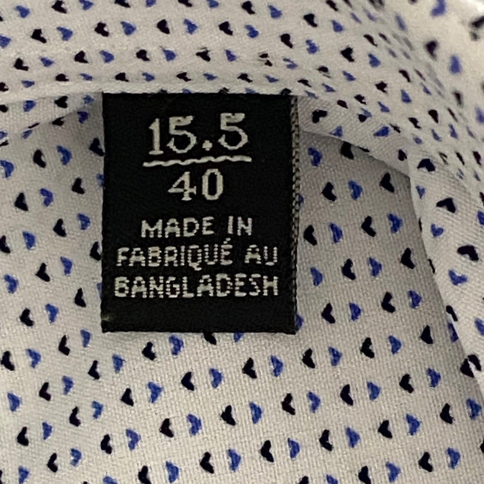 Scotch & Soda Shirt Men's 15.5 34/35 Dress Shirt Modern Fit Stretch White