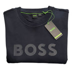 Boss Salbo Pullover Sweatshirt Men's 3XL Big & Tall Crew Neck Black