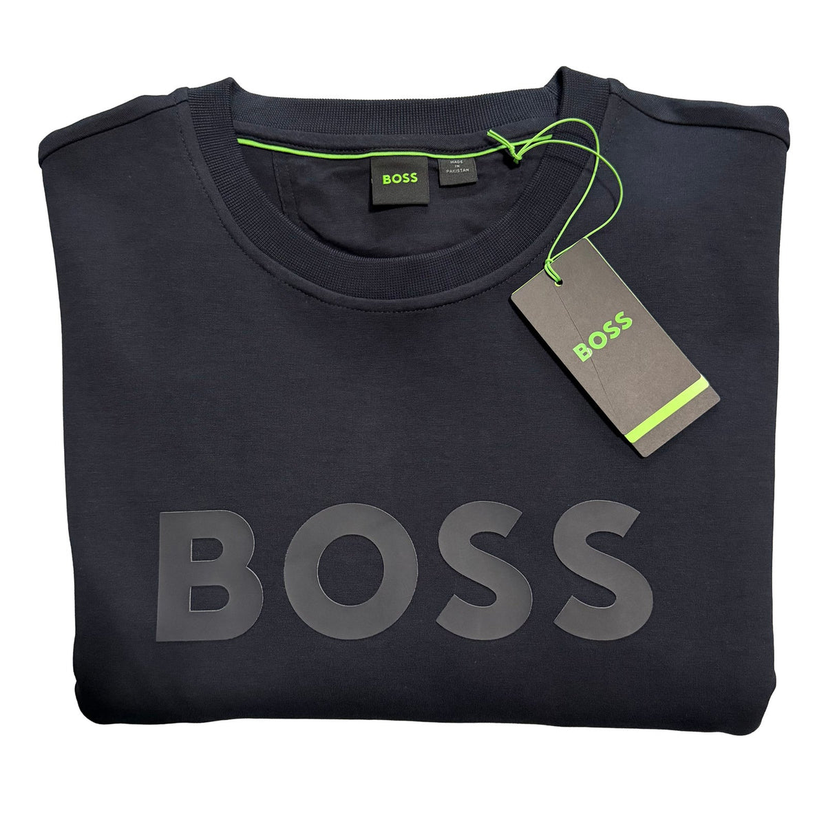 Boss Salbo Pullover Sweatshirt Men's 3XL Big & Tall Crew Neck Black