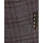 Bar III Men's 36R Slim Fit Sport Coat Stretch Unlined Brown Plaid