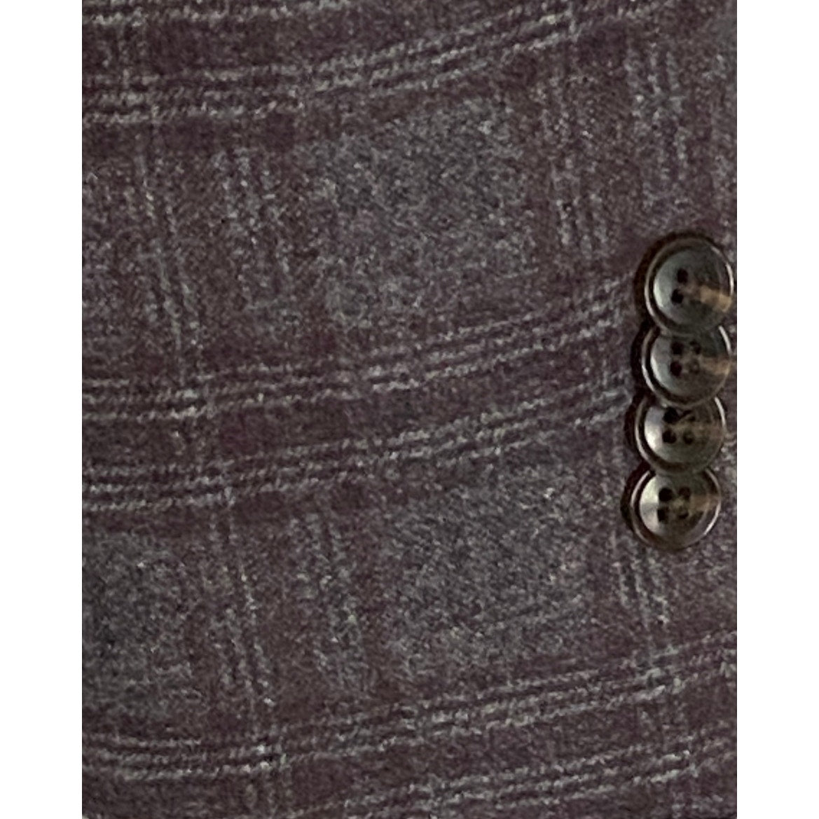 Bar III Men's 36R Slim Fit Sport Coat Stretch Unlined Brown Plaid