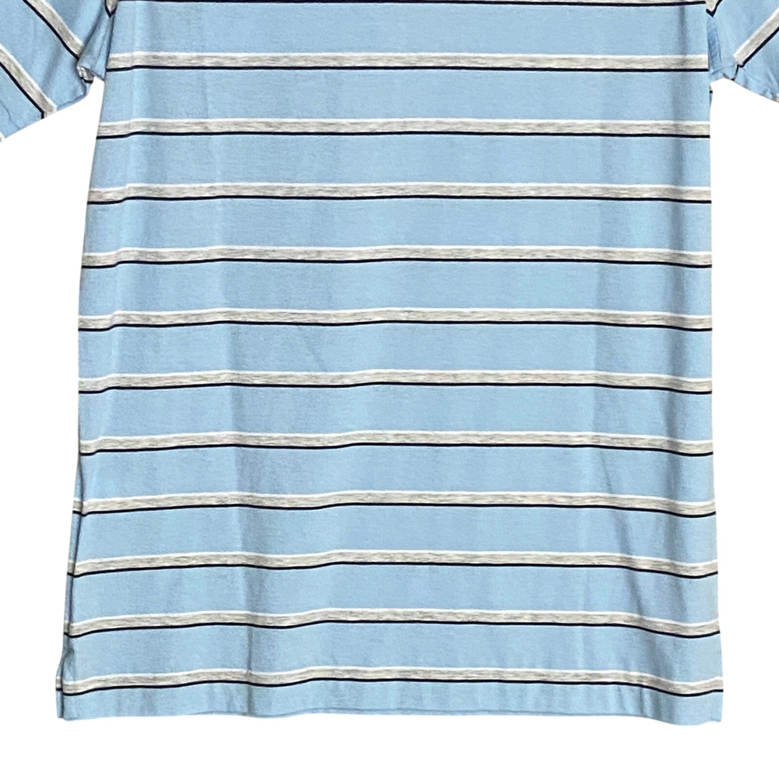 Daniel Cremieux Shirt 38 Men's Small Pima Cotton Polo Blue & Gray Stripe
