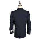 Haggar Suit Jacket Men's 38 Regular Classic Fit Stretch Solid Dark Blue