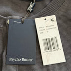 Psycho Bunny Henley T-Shirt Men's Medium Long Sleeve Chest Pocket Dark Gray