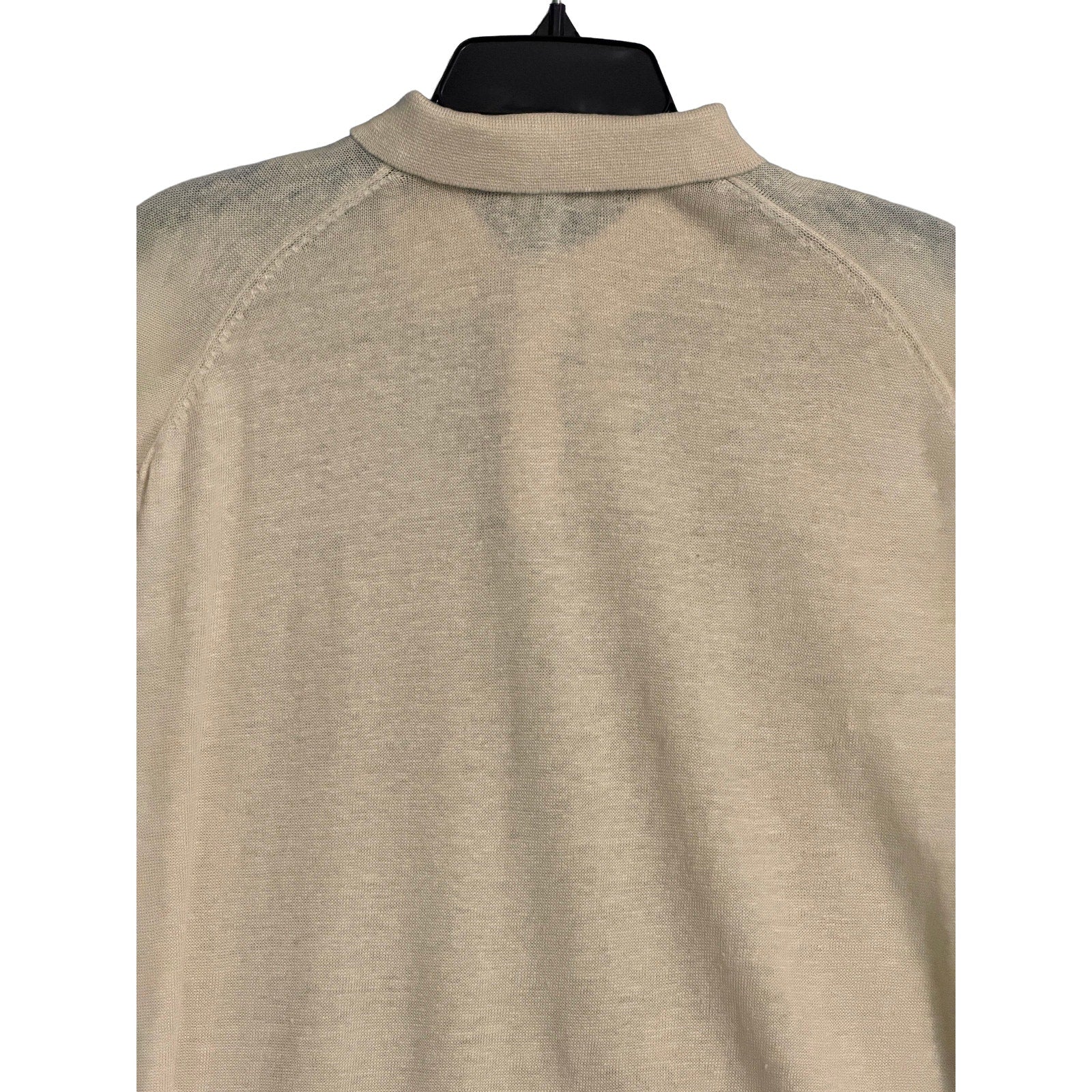 Daniel Cremieux Linen Shirt Men's Large Polo Shirt Key West Collection Beige