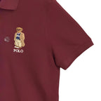 Polo Ralph Lauren Polo Shirt Men's Medium Polo Bear Custom Slim Fit Red