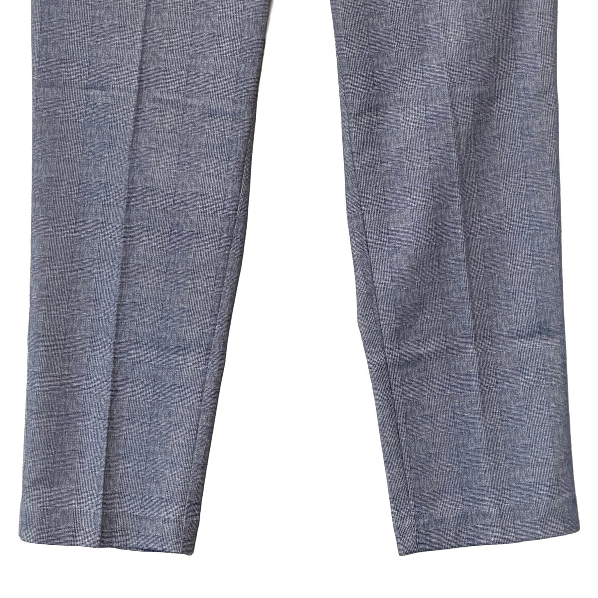Tallia Orange Vezzo Suit Pant Men's 40"x32" Flat Front Stretch Blue Plaid