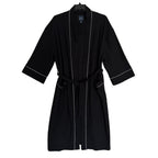 Majestic International Robe Men's XL/XXL Kimono Robe Knit Waffle Black