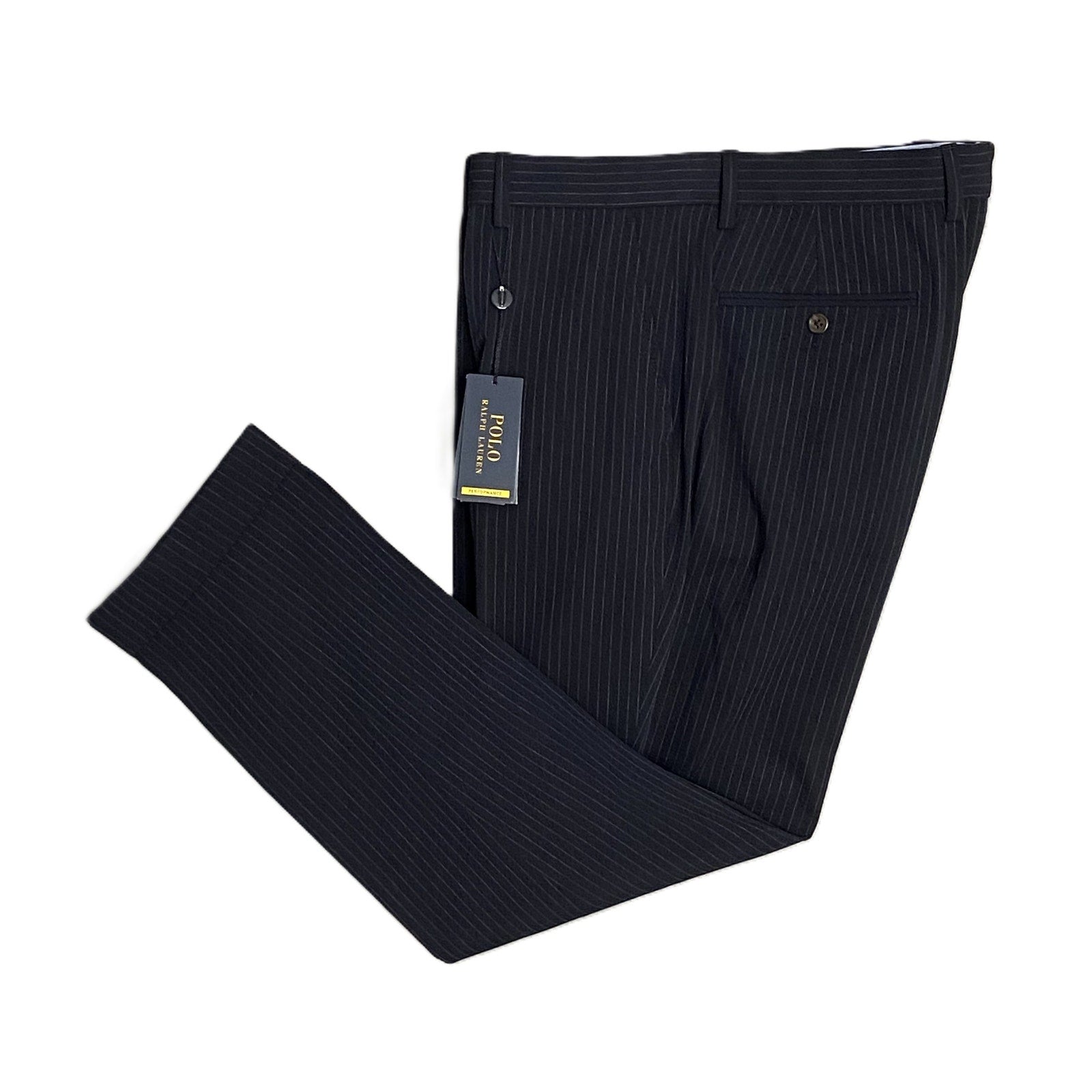 Polo Ralph Lauren Pants Men's 36x30 Performance Suit Pant Blue Pinstripe