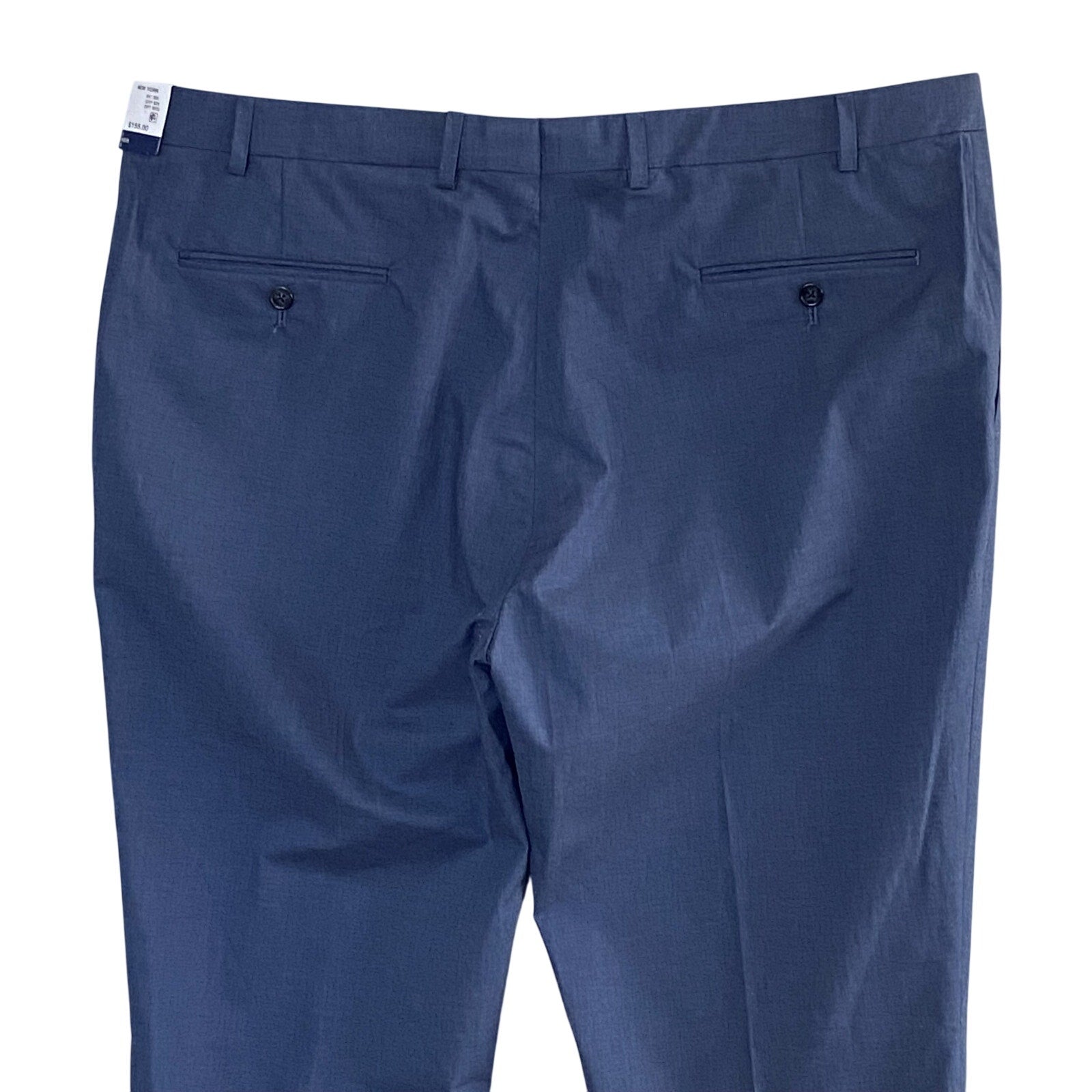Hart Schaffner Marx Pant Men's 40x30 Dress Pant Platinum New York Fit Blue