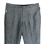 Perry Ellis Portfolio Pants Men's 42"x30" Modern Fit Linen Blend Blueprint