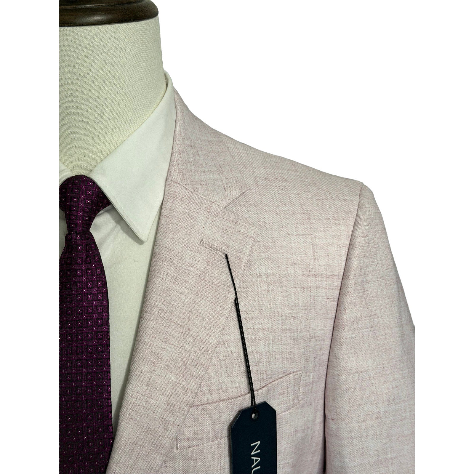 Nautica Sport Coat Men's 40 Regular Modern Fit Active Stretch Light Pink