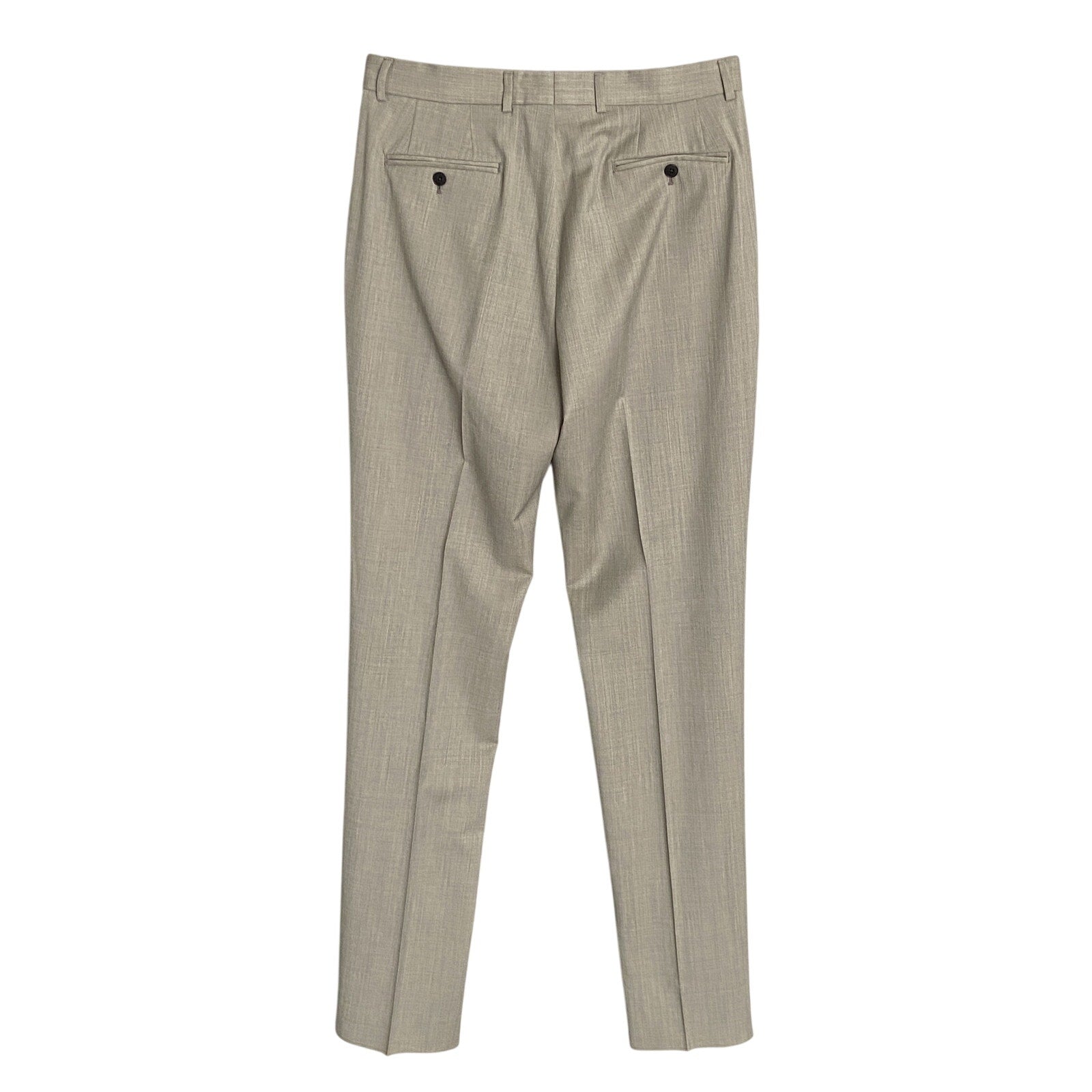 Armani Exchange Pants Men's 32W Dress Pant Raw Hem Wool Taupe Heather