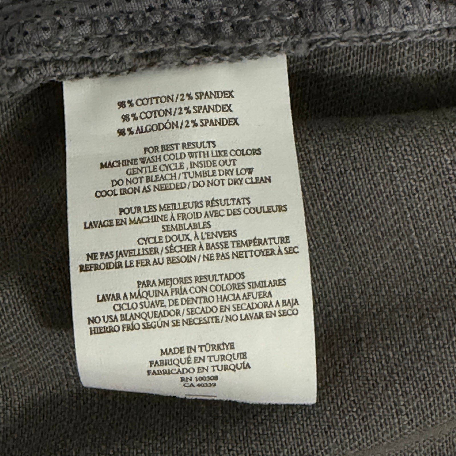 Peter Millar Pants Men's 42"x30" Fairfield Garment Dyed Denim Oslo Grey