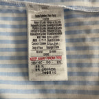 Lacoste Sleepwear Men's XL Poplin Pajama Shirt Cotton Blue Pinstripe