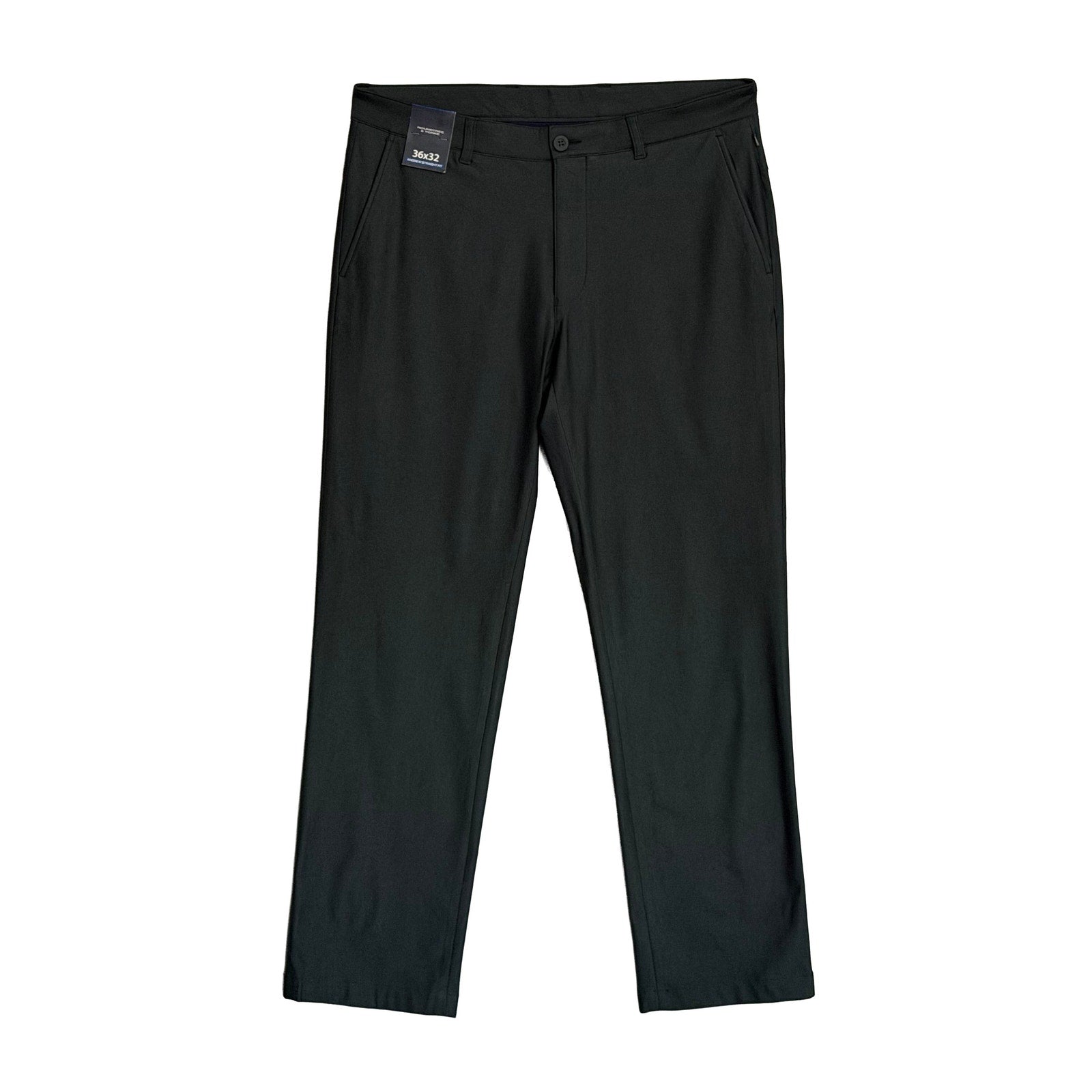 Roundtree & Yorke Pants Men's 36"x32" Andrew Straight Fit Golf Pant Gray