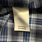 Daniel Cremieux Dress Shirt Men's 4XT Big & Tall Button-Down Stretch Plaid