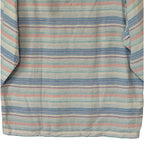 Tommy Bahama Shirt Men's XL Sand Linen Los Bellos Stripe Baja Bright Peach