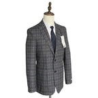 Bar III Sport Coat Men's 40 Long Slim Fit Stretch Fabric Grey Check