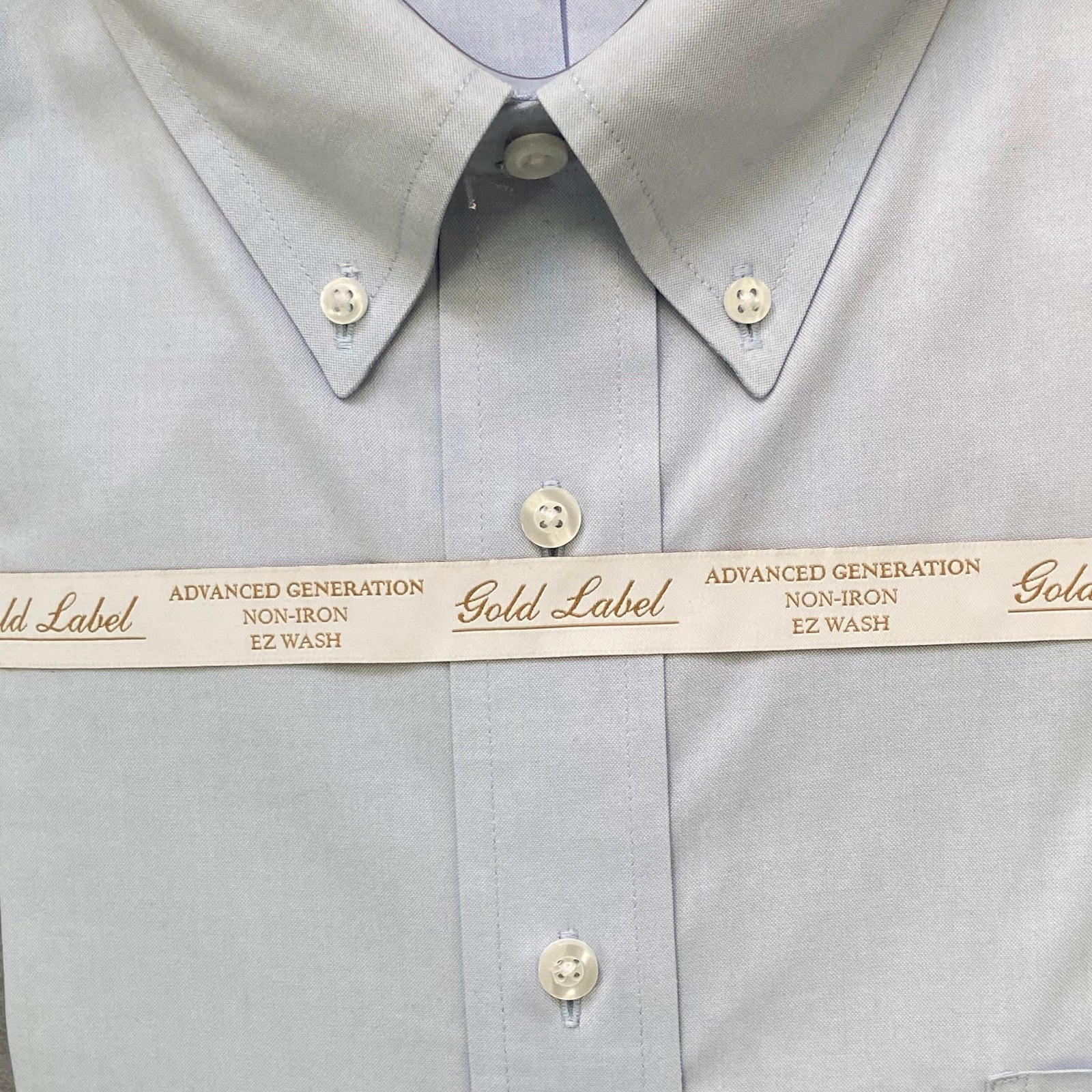 Roundtree & Yorke Shirt Big & Tall Men's 20 36 Dress Shirt Light Blue