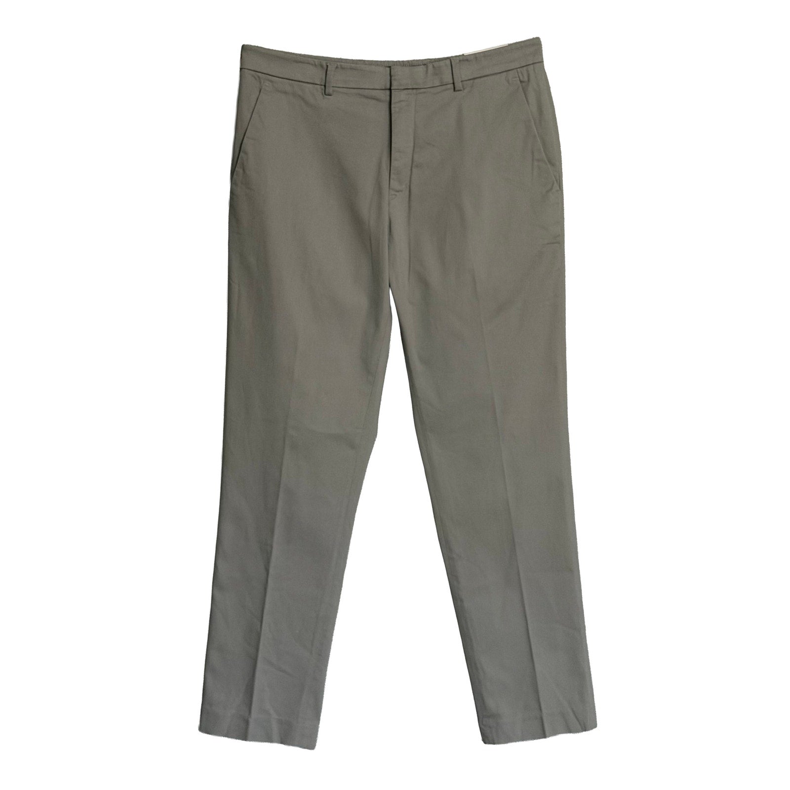 Perry Ellis Pant Men's 33"x30" Slim Fit Chino Stretch Fabric Chiseled Stone