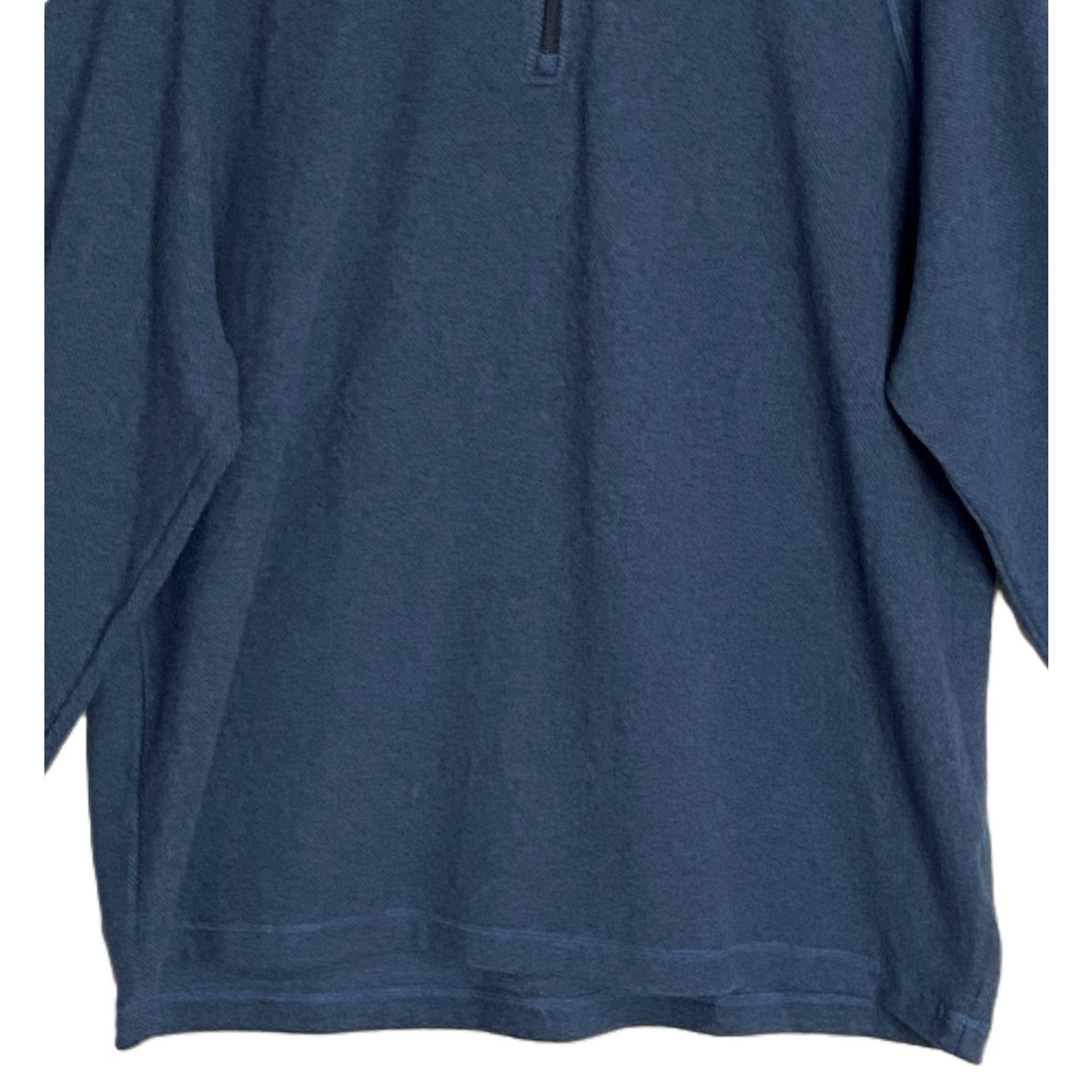 Bugatchi 1/4-Zip Pullover Men's XXL Mock Neck Stretch Fabric Navy Blue