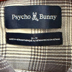 Psycho Bunny Flannel Shirt Men's XL Kurt Plaid Long Sleeve Blackened Pearl