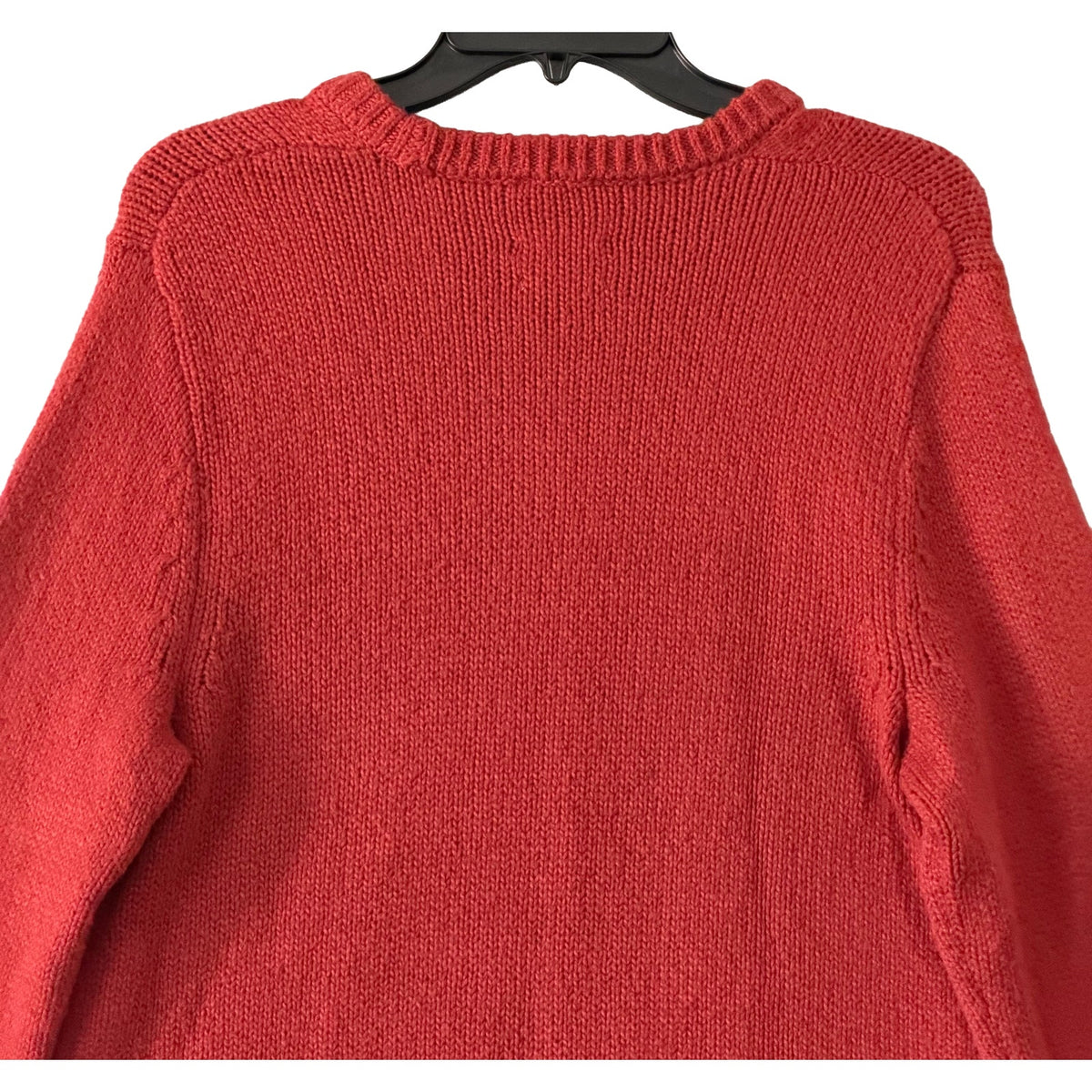 Faherty Heirloom Cotton Sweater Men's Medium Organic Cotton Crew Neck Red