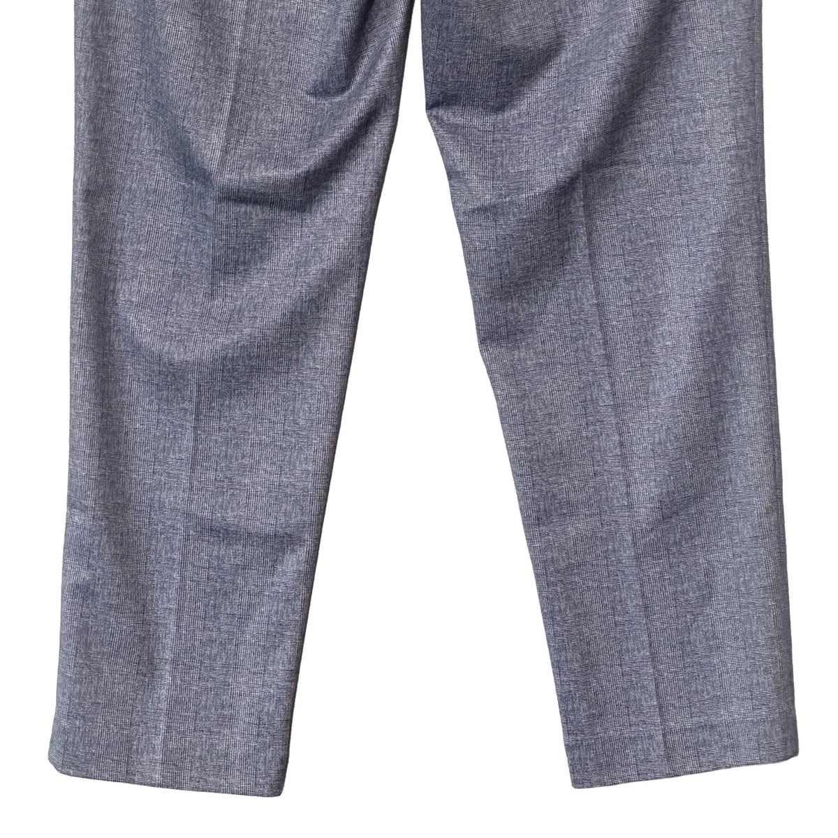 Tallia Orange Vezzo Suit Pant Men's 40"x32" Flat Front Stretch Blue Plaid