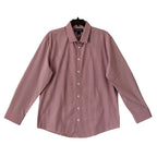 Mizzen+Main Shirt Men's XXL Leeward Trim Fit Long Slv Mulberry Ian Gingham