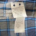 Johnnie-O Shirt Men's XXL Long Sleeve Button-Down Shirt Heather Gray Check