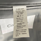 Calvin Klein Suit Jacket Men's 40R Xtra Slim Fit Wool Blend Light Grey Plaid