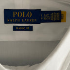 Polo Ralph Lauren Shirt Men's Large 16.5 32/33 Tuxedo Shirt Stretch White