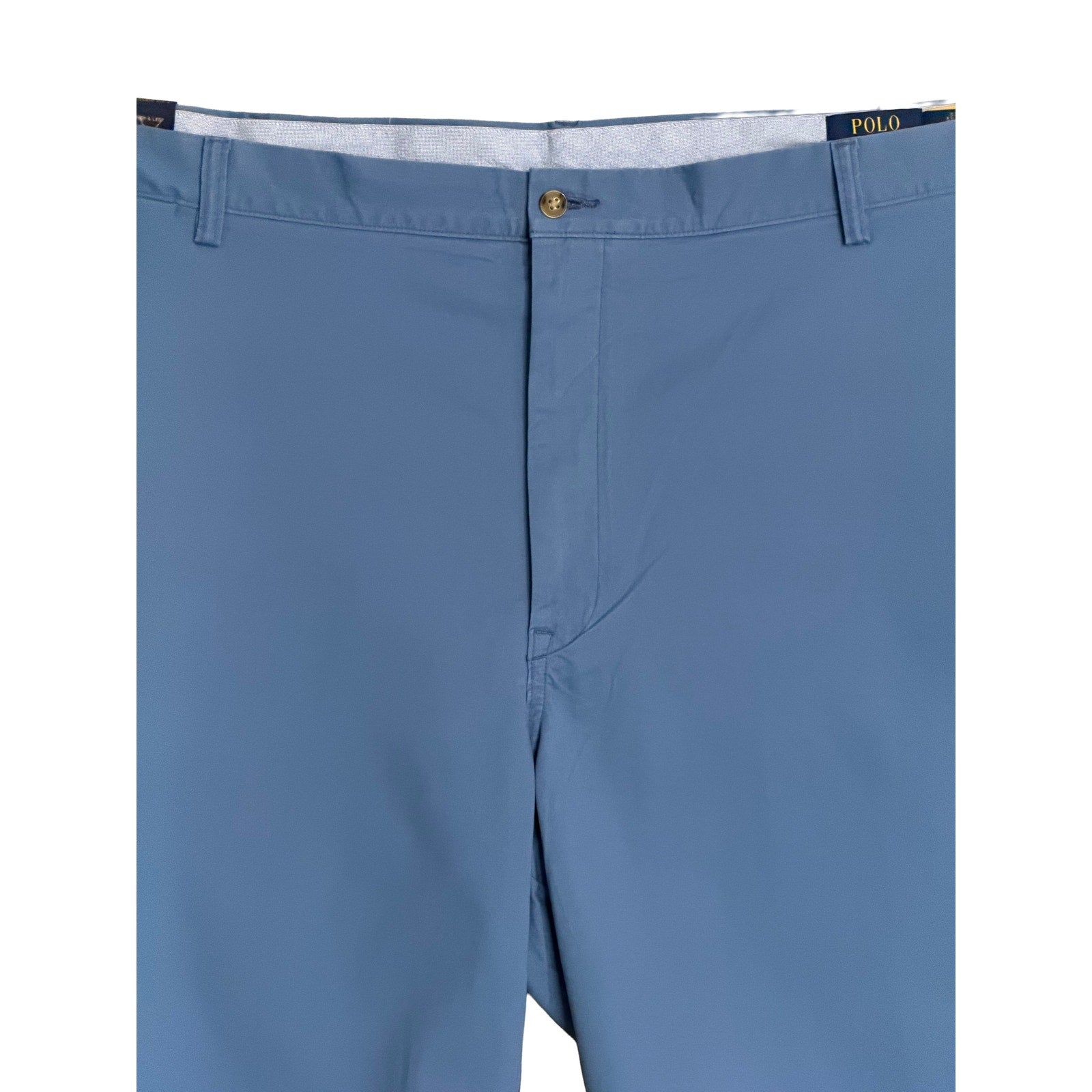 Polo Ralph Lauren Shorts Men's 50B 9" Big & Tall Stretch Chino Cotton Blue