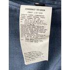 Armani Exchange Dress Pant Men's 30W Flat Front Raw Hem Stretch Wool Blue