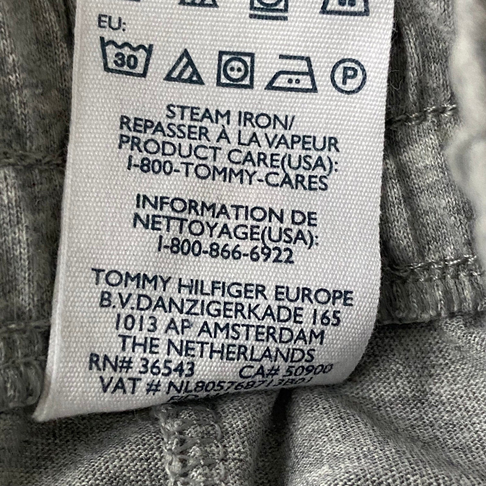 Tommy Hilfiger Lounge Pant Men's Large Elastic Drawstring Waist Gray Heather