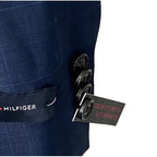 Tommy Hilfiger Suit Jacket Men's 40L THFlex Adams Wool Blend Blue Check NEW