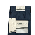 Perry Ellis Portfolio Pants Men's 32"x30" Modern Fit Dress Pants Mood Indigo