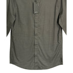 Armani Exchange Dress Shirt Men's Small Slim Fit Stretch Sage Diamond
