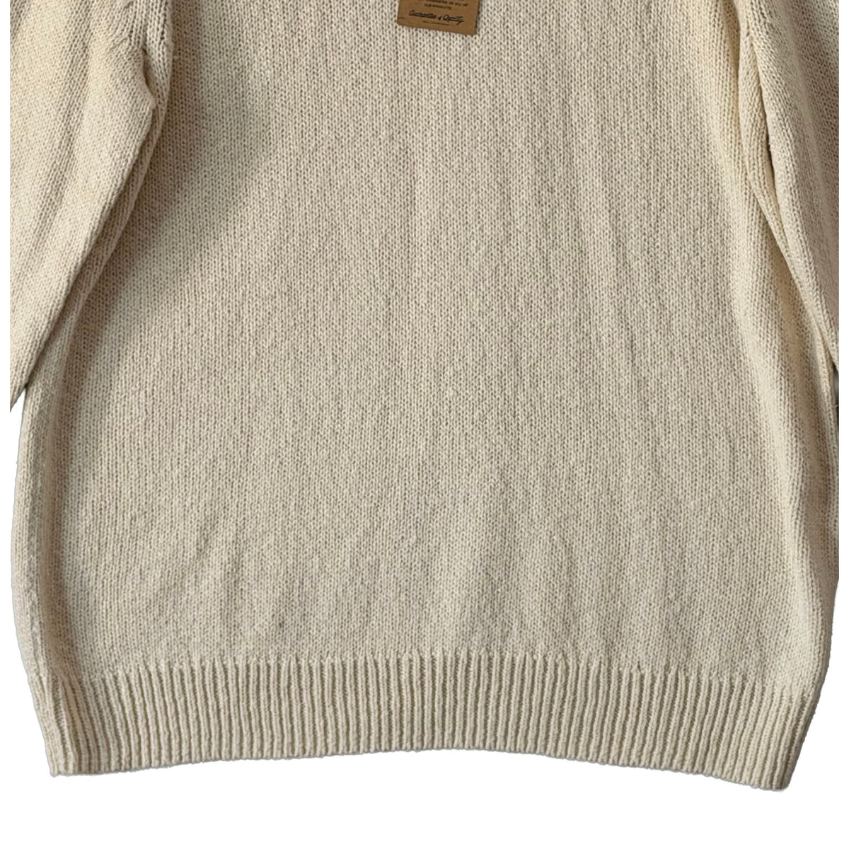 Faherty Heirloom Cotton Sweater Men's 2XLT Organic Cotton Crew Neck Bone